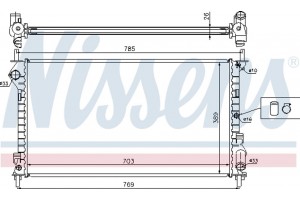 Nissens Ψυγείο, Ψύξη Κινητήρα - 62015A