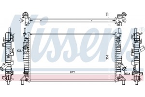 Nissens Ψυγείο, Ψύξη Κινητήρα - 62017A