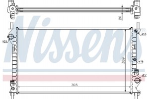 Nissens Ψυγείο, Ψύξη Κινητήρα - 62021A