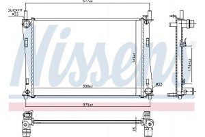 Nissens Ψυγείο, Ψύξη Κινητήρα - 62028A