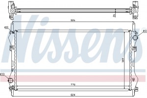 Nissens Ψυγείο, Ψύξη Κινητήρα - 62043A