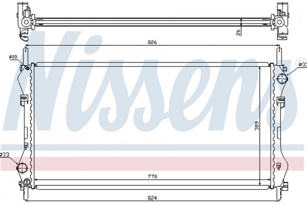 Nissens Ψυγείο, Ψύξη Κινητήρα - 62043A