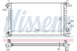 Nissens Ψυγείο, Ψύξη Κινητήρα - 62052