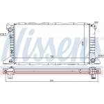 Nissens Ψυγείο, Ψύξη Κινητήρα - 62057A