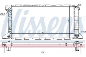 Nissens Ψυγείο, Ψύξη Κινητήρα - 62057A