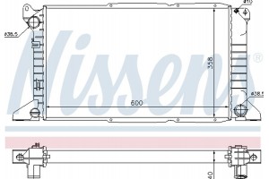Nissens Ψυγείο, Ψύξη Κινητήρα - 62081A