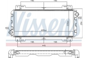 Nissens Ψυγείο, Ψύξη Κινητήρα - 62093