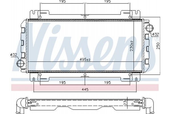 Nissens Ψυγείο, Ψύξη Κινητήρα - 62093