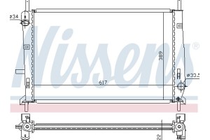 Nissens Ψυγείο, Ψύξη Κινητήρα - 62104