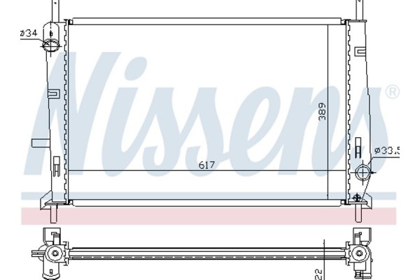 Nissens Ψυγείο, Ψύξη Κινητήρα - 62104