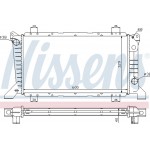 Nissens Ψυγείο, Ψύξη Κινητήρα - 62241A