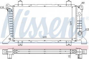 Nissens Ψυγείο, Ψύξη Κινητήρα - 62241A