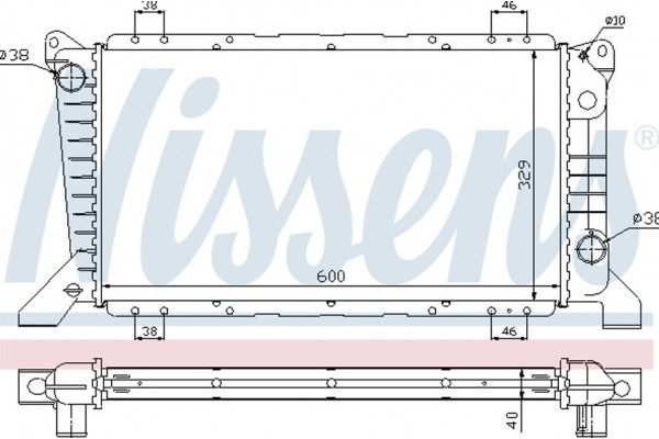 Nissens Ψυγείο, Ψύξη Κινητήρα - 62241A