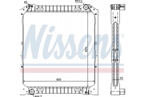 Nissens Ψυγείο, Ψύξη Κινητήρα - 62349A