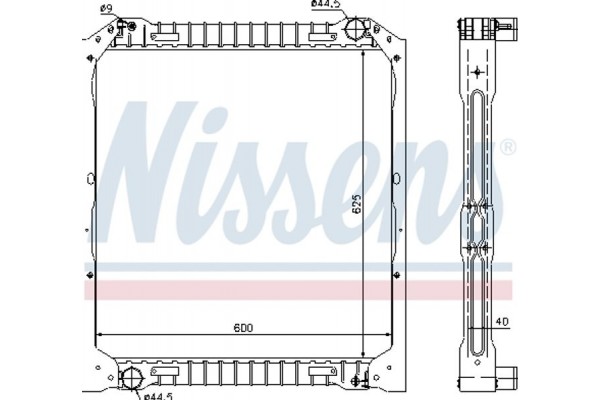 Nissens Ψυγείο, Ψύξη Κινητήρα - 62349A