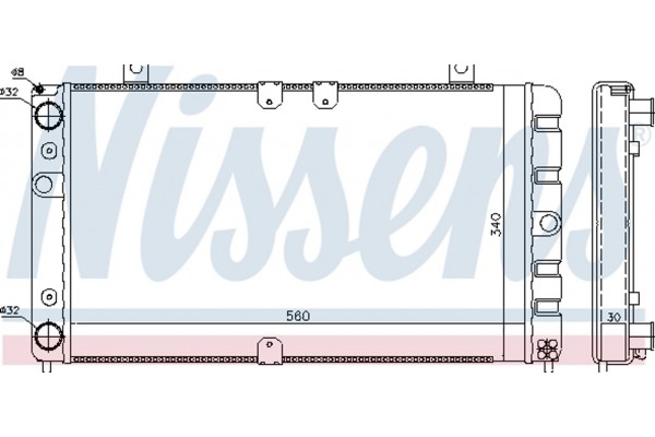 Nissens Ψυγείο, Ψύξη Κινητήρα - 623554