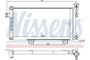 Nissens Ψυγείο, Ψύξη Κινητήρα - 623556