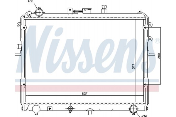 Nissens Ψυγείο, Ψύξη Κινητήρα - 62381