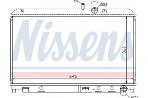 Nissens Ψυγείο, Ψύξη Κινητήρα - 62458