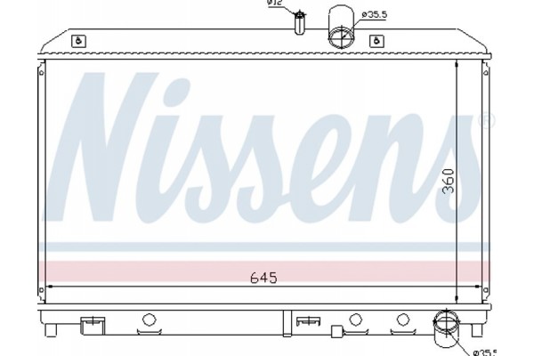 Nissens Ψυγείο, Ψύξη Κινητήρα - 62458