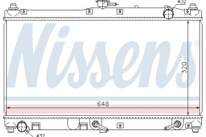 Nissens Ψυγείο, Ψύξη Κινητήρα - 62467