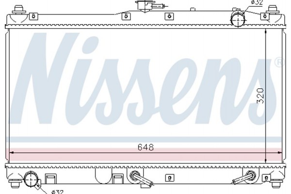 Nissens Ψυγείο, Ψύξη Κινητήρα - 62467