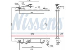 Nissens Ψυγείο, Ψύξη Κινητήρα - 62505