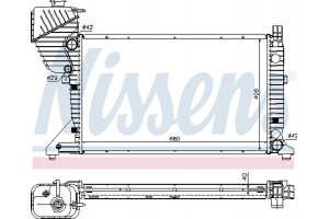 Nissens Ψυγείο, Ψύξη Κινητήρα - 62519A