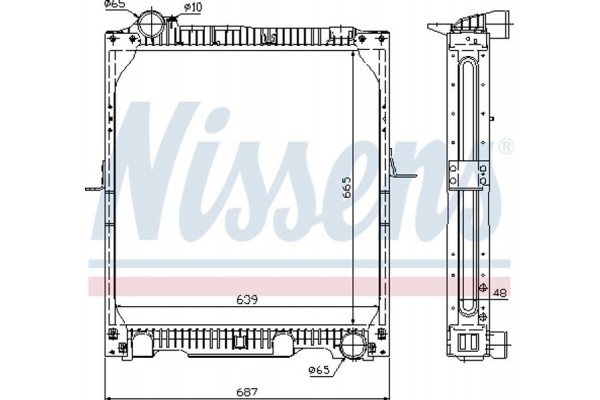 Nissens Ψυγείο, Ψύξη Κινητήρα - 62523A