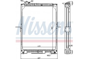 Nissens Ψυγείο, Ψύξη Κινητήρα - 62524A