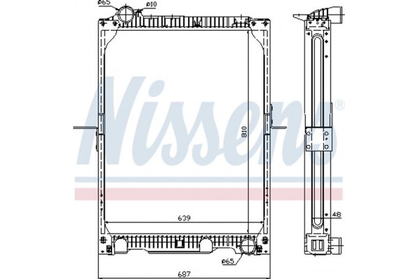 Nissens Ψυγείο, Ψύξη Κινητήρα - 62524A