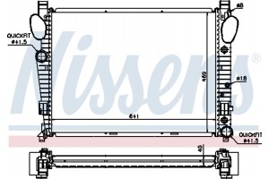 Nissens Ψυγείο, Ψύξη Κινητήρα - 62547A