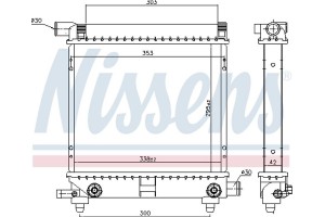 Nissens Ψυγείο, Ψύξη Κινητήρα - 62550