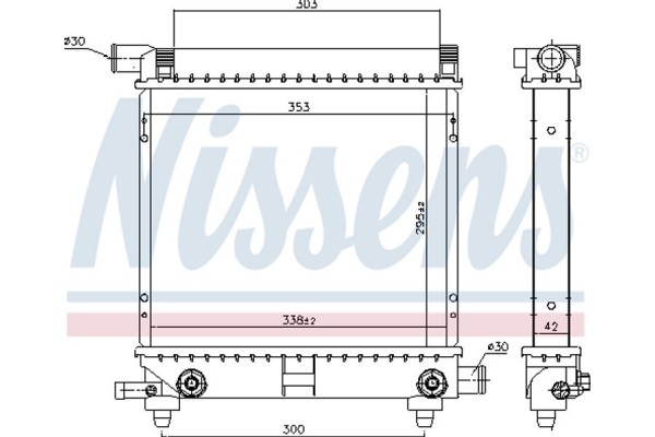 Nissens Ψυγείο, Ψύξη Κινητήρα - 62550