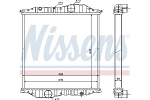 Nissens Ψυγείο, Ψύξη Κινητήρα - 625502