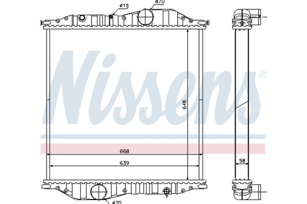 Nissens Ψυγείο, Ψύξη Κινητήρα - 625502