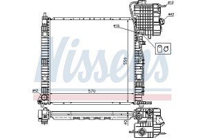 Nissens Ψυγείο, Ψύξη Κινητήρα - 62559A