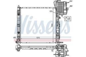 Nissens Ψυγείο, Ψύξη Κινητήρα - 62561A