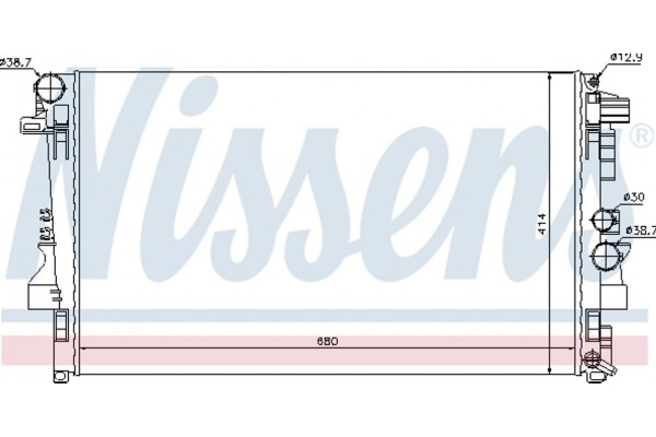 Nissens Ψυγείο, Ψύξη Κινητήρα - 62572