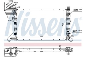 Nissens Ψυγείο, Ψύξη Κινητήρα - 62597A