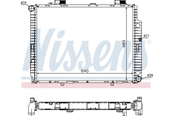 Nissens Ψυγείο, Ψύξη Κινητήρα - 62598A
