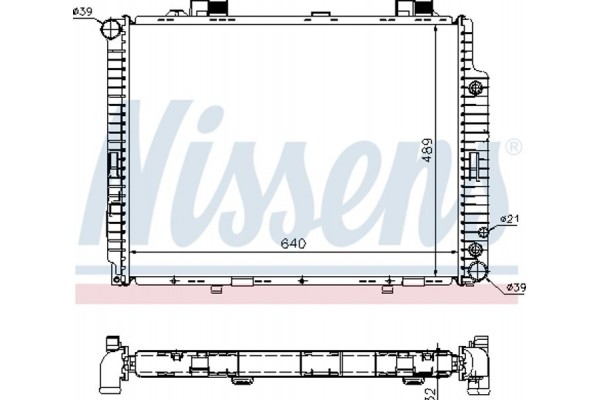 Nissens Ψυγείο, Ψύξη Κινητήρα - 62608A