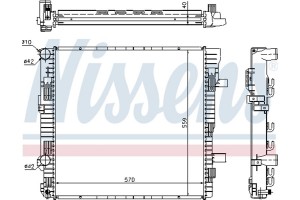 Nissens Ψυγείο, Ψύξη Κινητήρα - 62629A