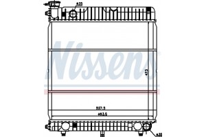 Nissens Ψυγείο, Ψύξη Κινητήρα - 62635