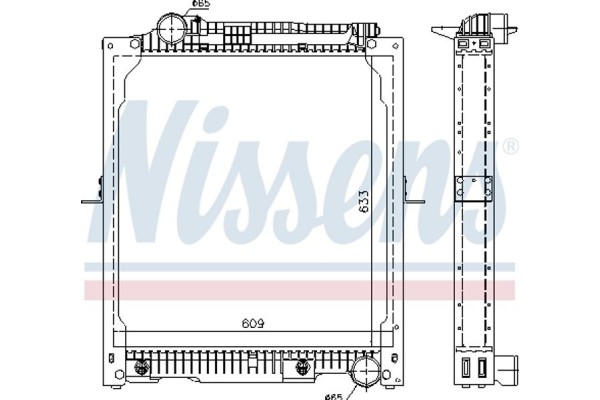 Nissens Ψυγείο, Ψύξη Κινητήρα - 62647A