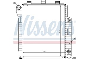 Nissens Ψυγείο, Ψύξη Κινητήρα - 62654