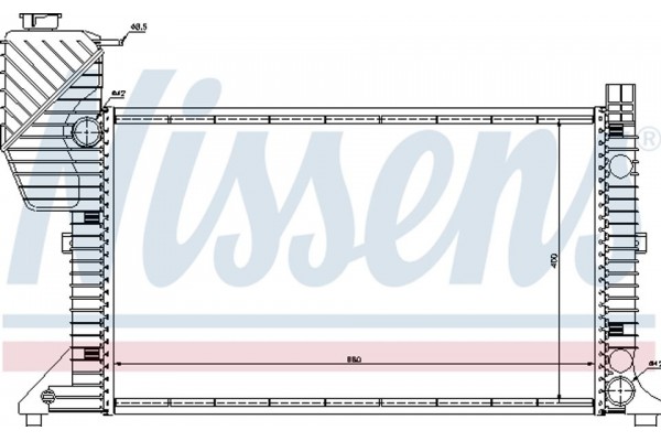 Nissens Ψυγείο, Ψύξη Κινητήρα - 62664A