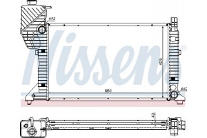 Nissens Ψυγείο, Ψύξη Κινητήρα - 62685A