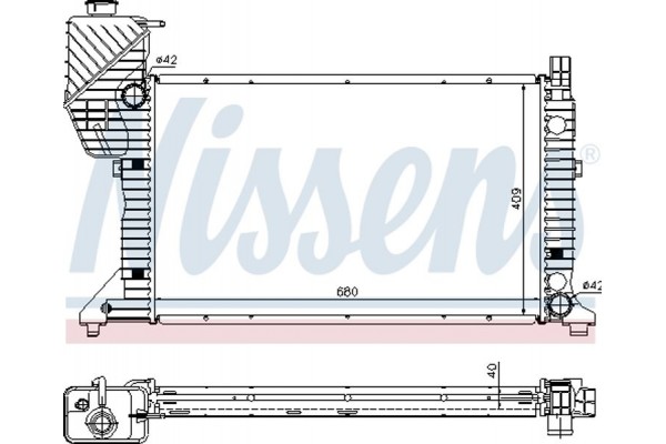 Nissens Ψυγείο, Ψύξη Κινητήρα - 62685A