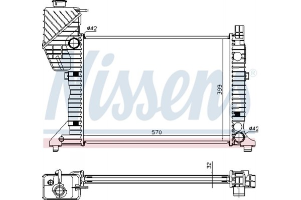 Nissens Ψυγείο, Ψύξη Κινητήρα - 62687A